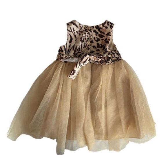 ❤️ Marmellata Leopard Tulle Dress Size 12 Months - Picture 1 of 6